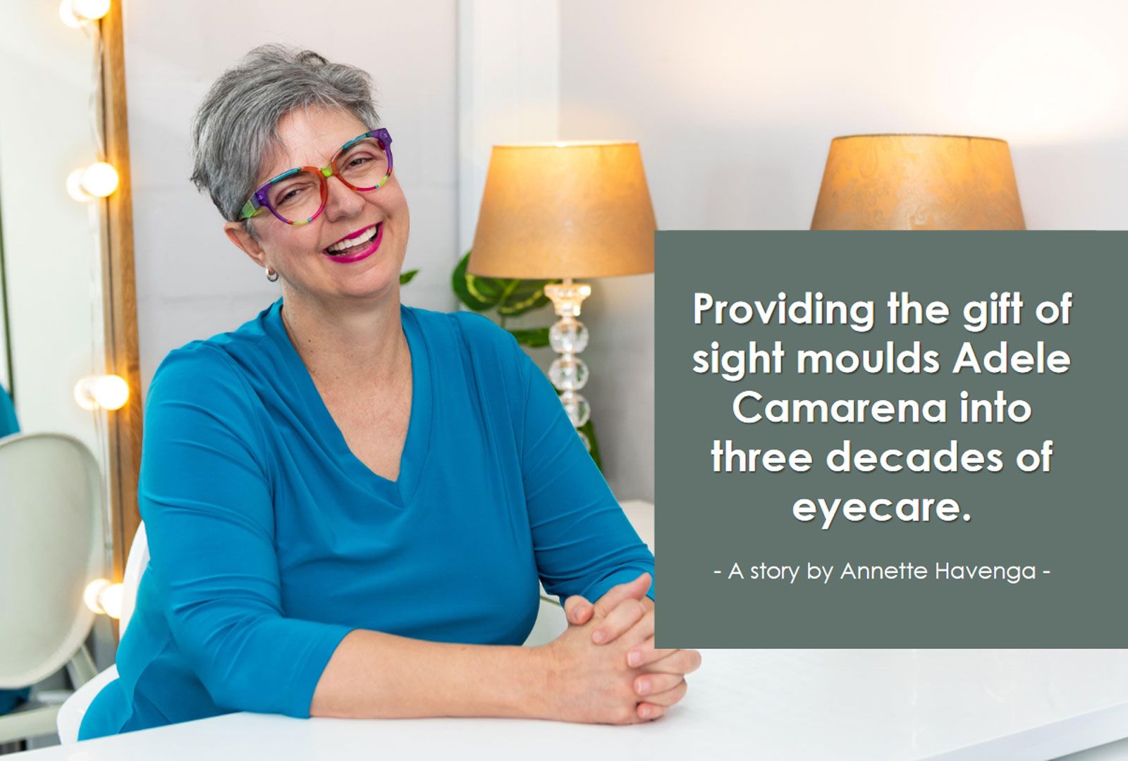 You are currently viewing Providing the gift of sight moulds Adele Camarena into three decades of eyecare.